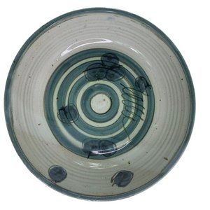 Hand Thrown Pottery Glazed Stoneware Bowl Artist Signed John Scott 9 X 3